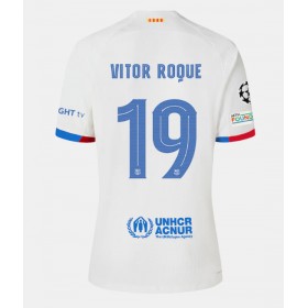 Barcelona Vitor Roque #19 Borta Kläder 2023-24 Kortärmad